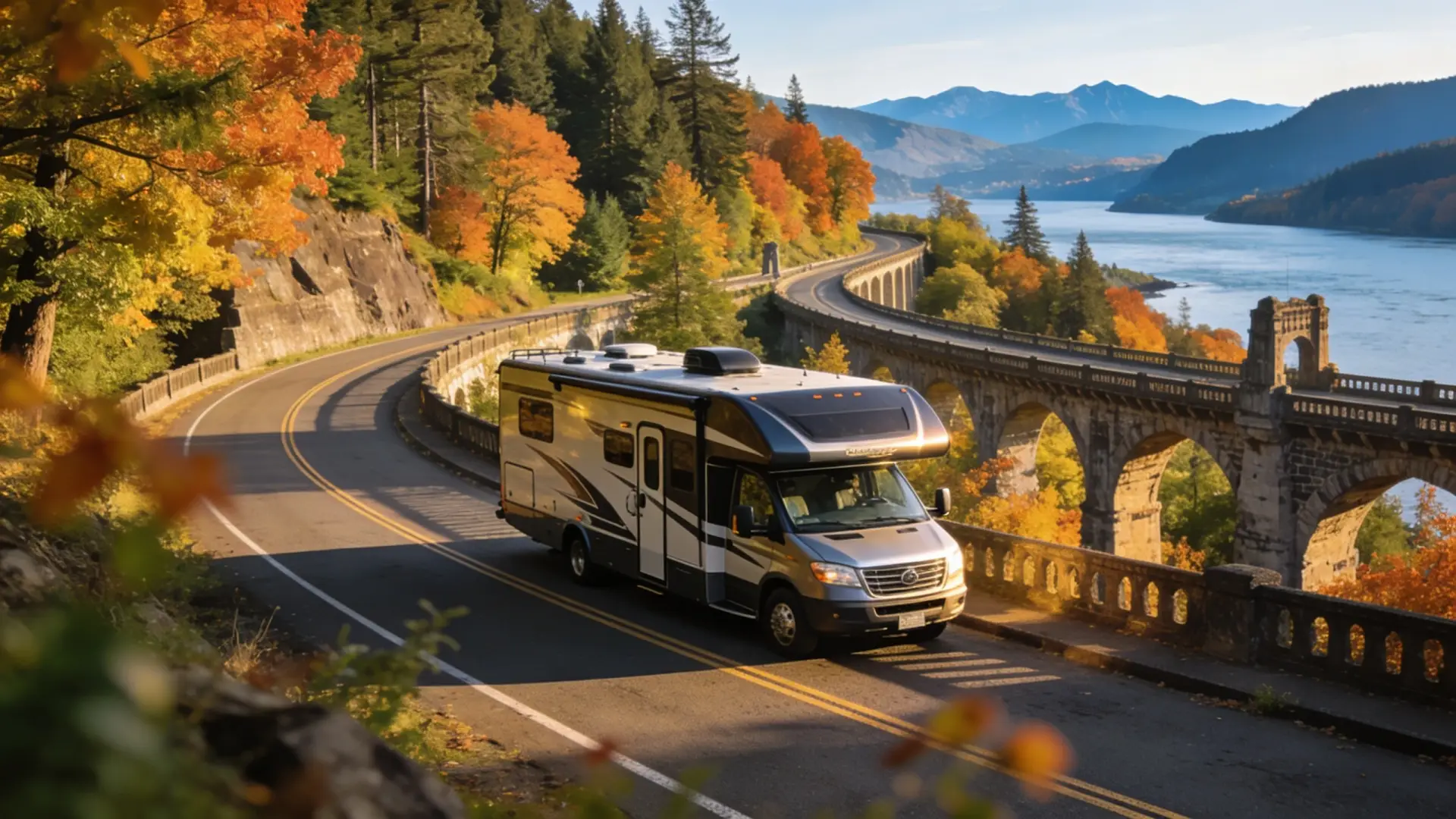 RV on Historic Columbia River Highway - Historic Columbia River Highway (Oregon)