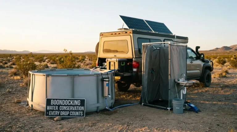 How to conserve water while boondocking - featured visual guide for How to conserve water while boondocking