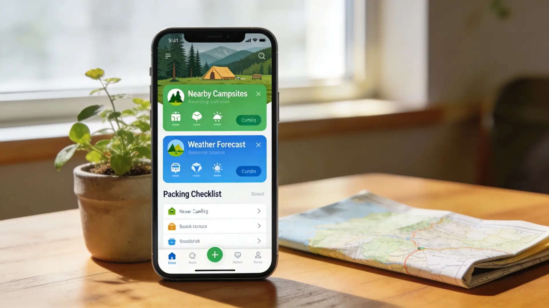 camping app on smartphone - Mobile Apps for Finding Free Campsites