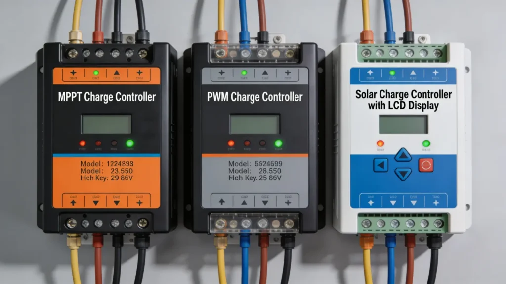 charge controller types side-by-side - PWM vs MPPT Charge Controllers Explained