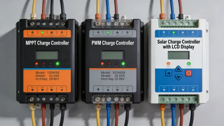 charge controller types side-by-side - PWM vs MPPT Charge Controllers Explained