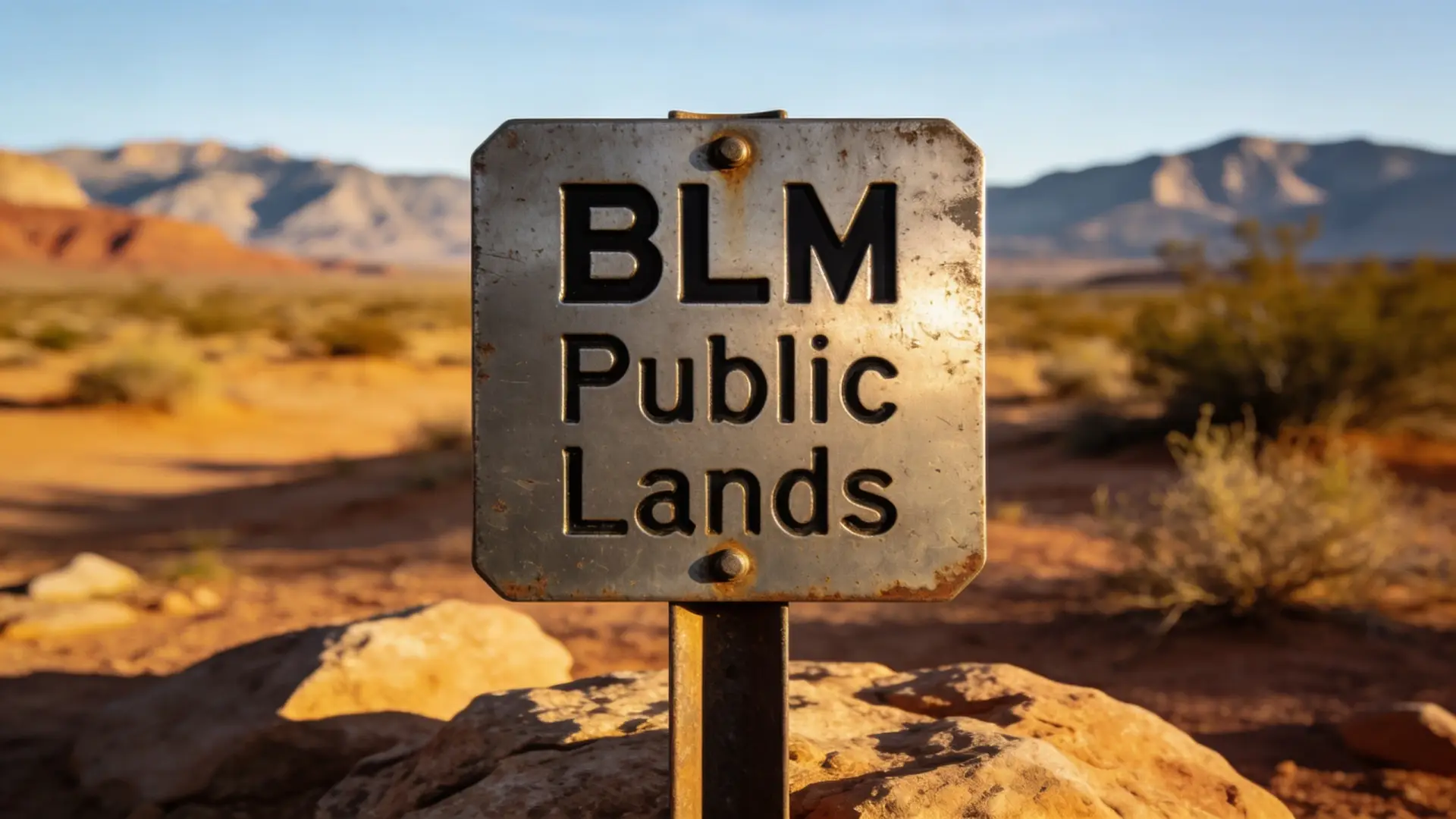 BLM land marker sign - Discovering Hidden Camping Spots