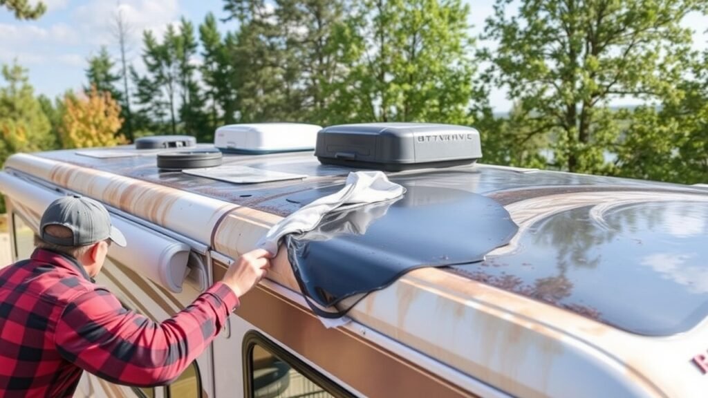 inspecting rv roof