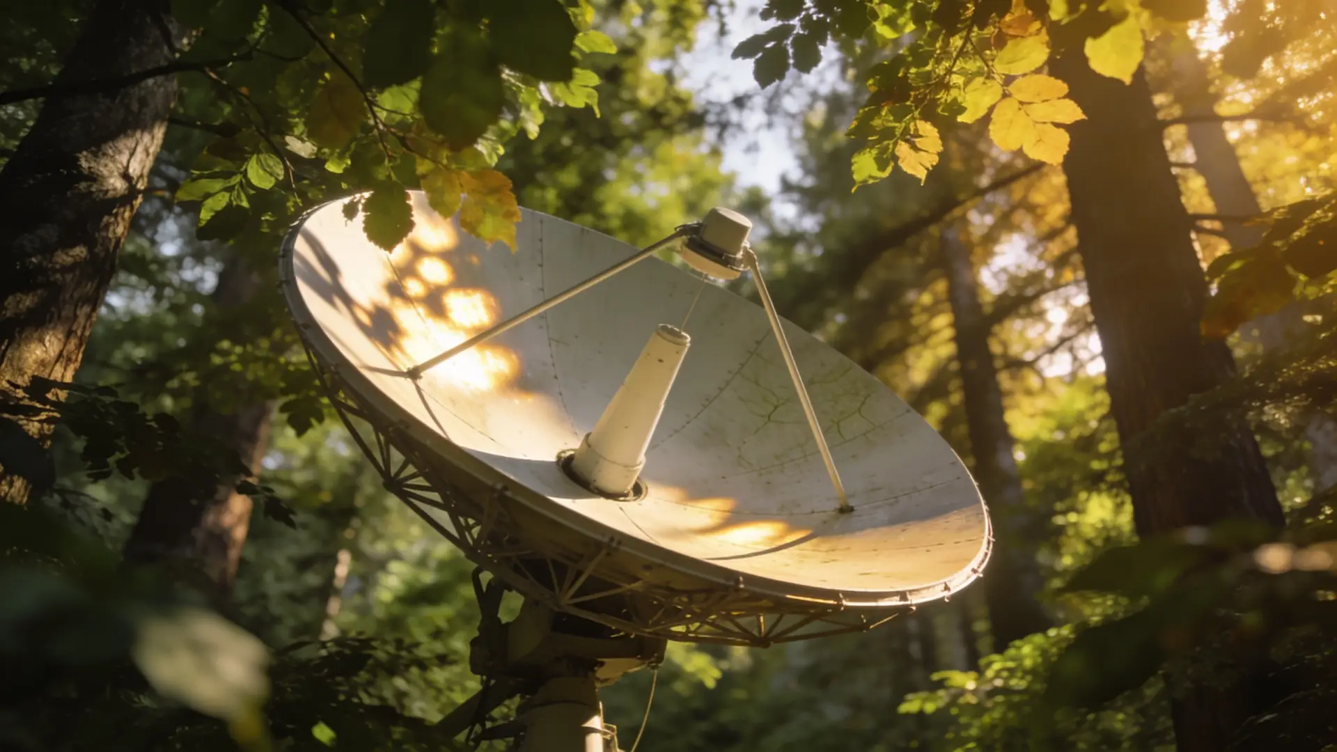 Starlink dish in forest canopy - Case Study: Weekend Warriors Test Starlink in Dense Forests
